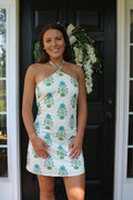 Floral Halter mini dress