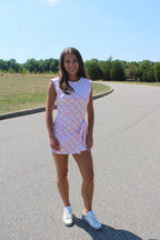 Wrap tie mini dress