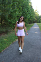 Pink gingham set