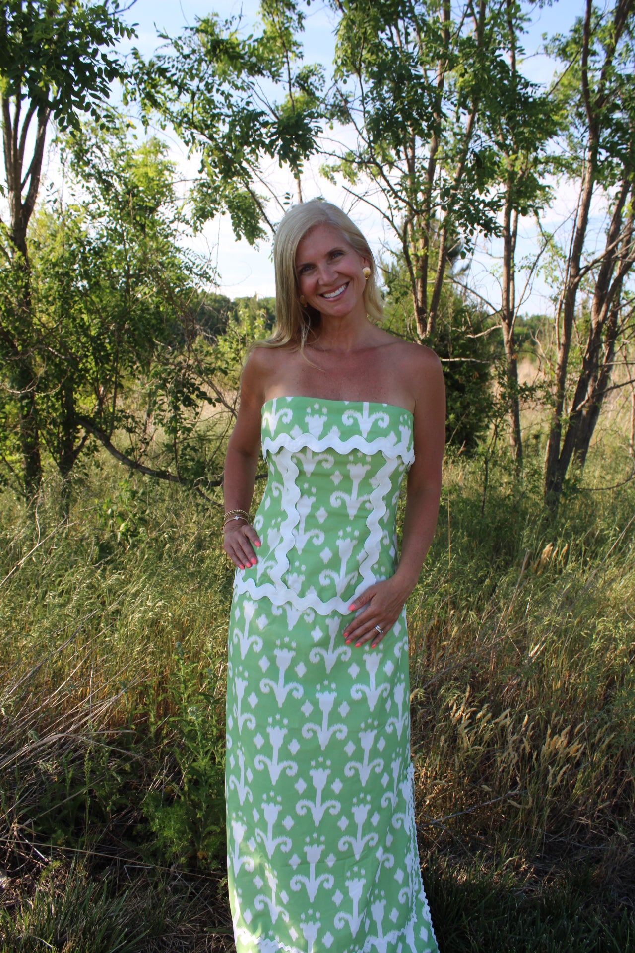Maxi abstract dress