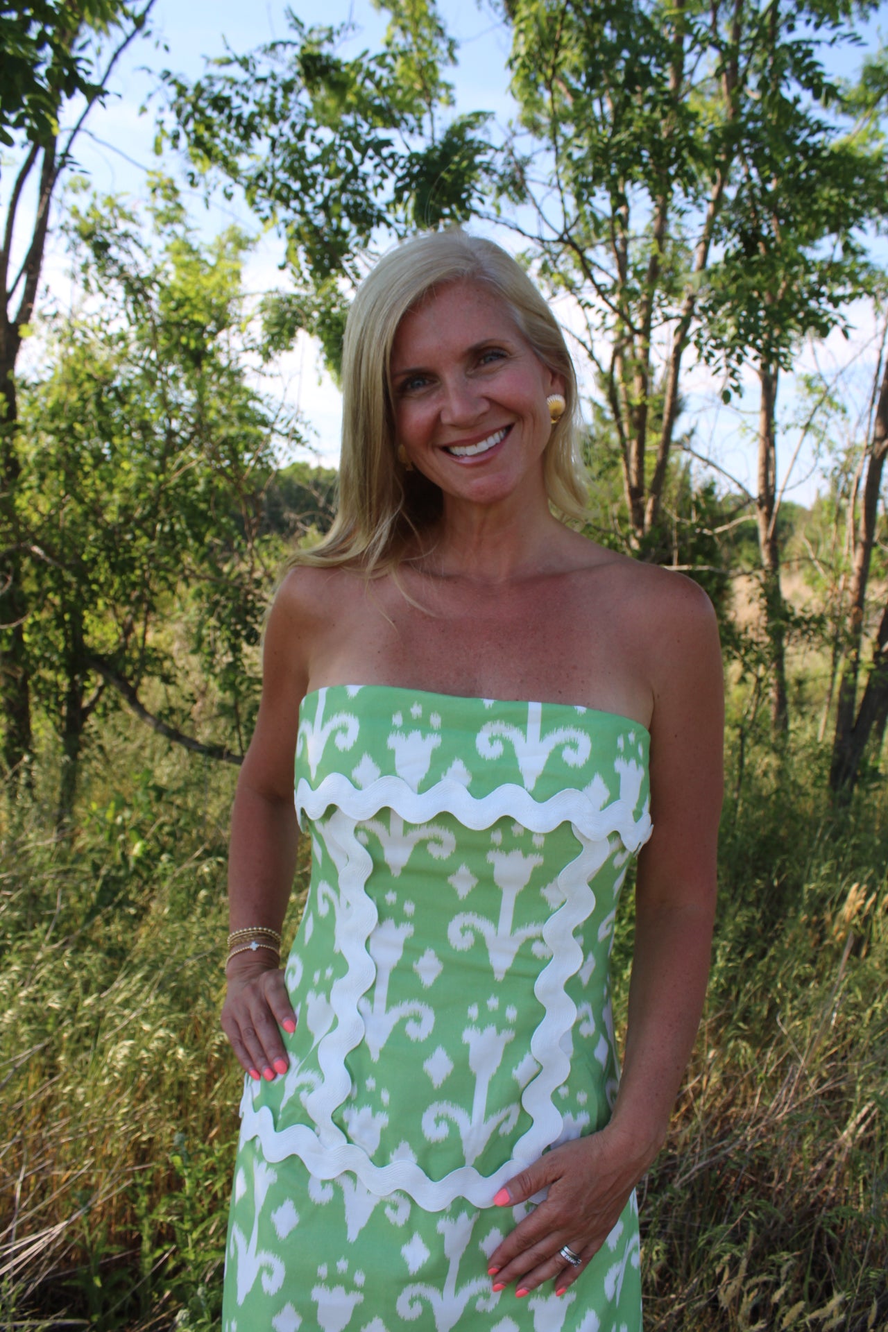 Maxi abstract dress